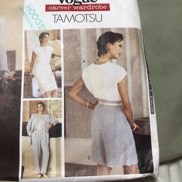 Vogue Career Wardrobe Tamotsu pattern 1601 -12-14-16 several pieces to sew-uncut - Picture 7 of 10
